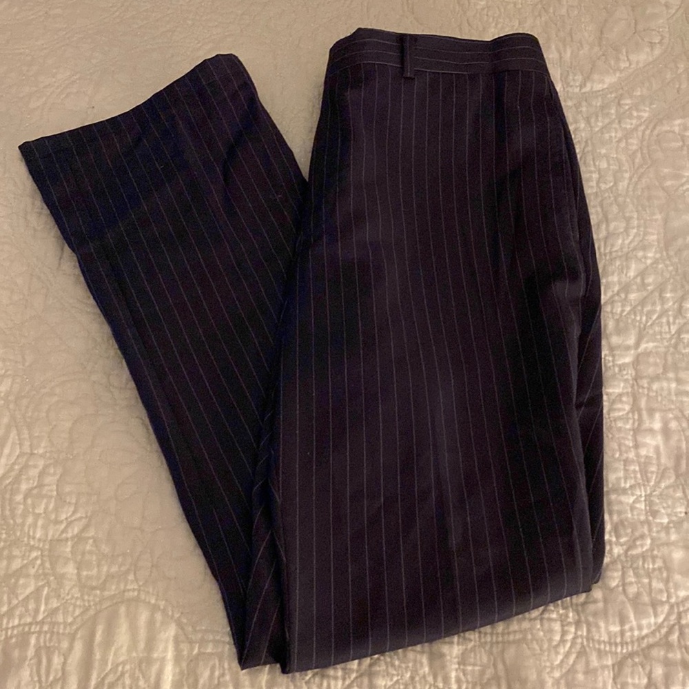 Navy pinstripe Tommy Hilfiger suit